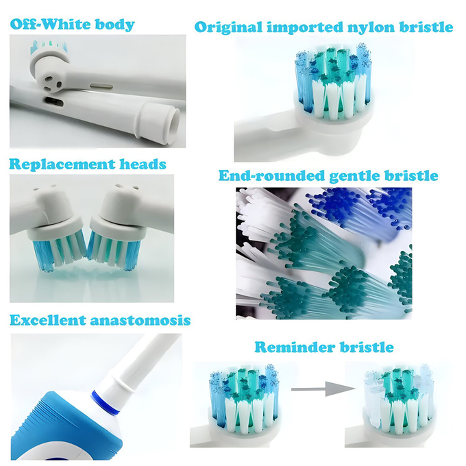Oralchip Cabezas de cepillo de dientes eléctricas Sustitución de Cabezas de cepillo de dientes en stock 4